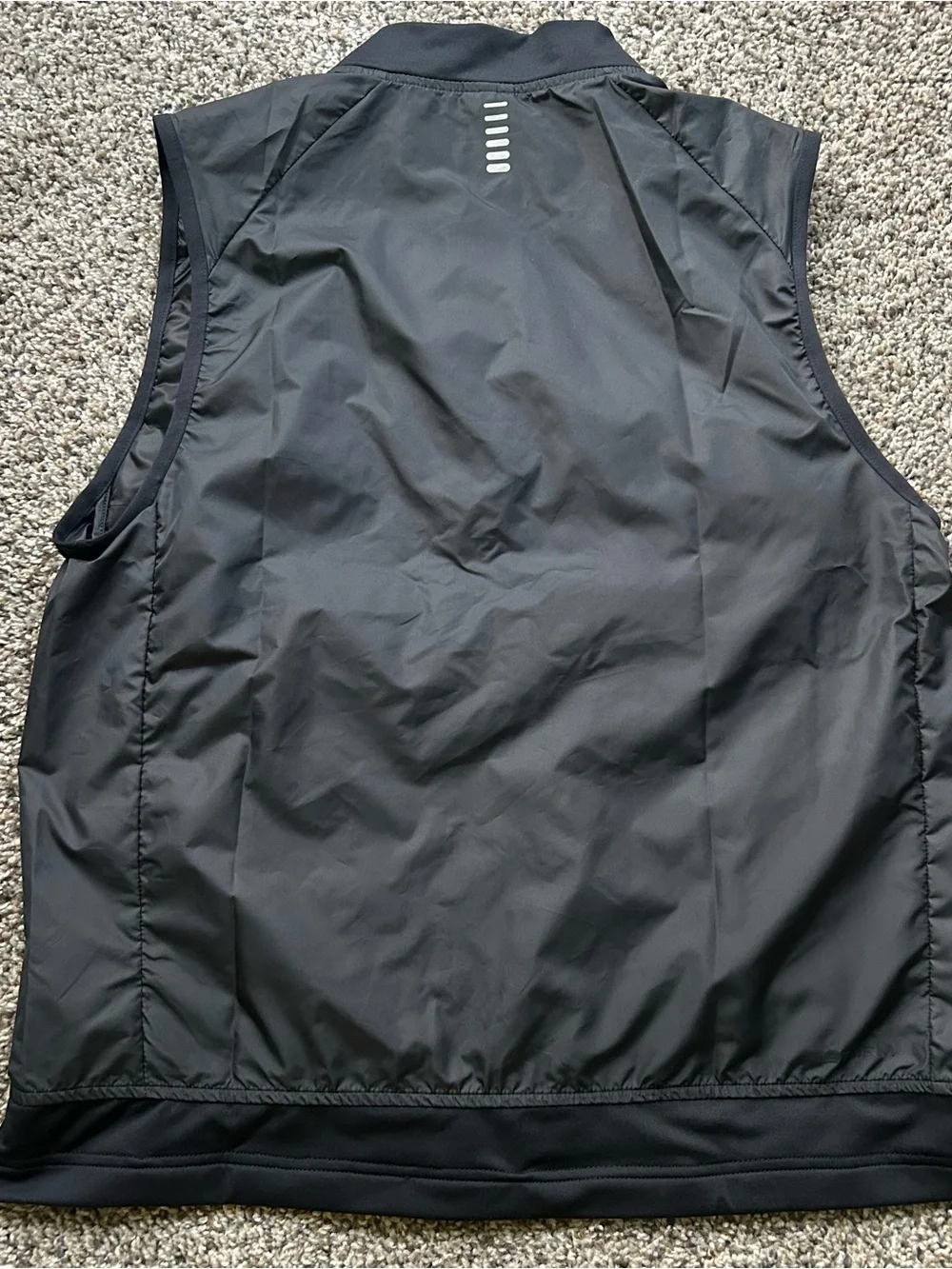 Under Armour Launch Insulated Running Vest Men's Large Black Full Zip 1380870